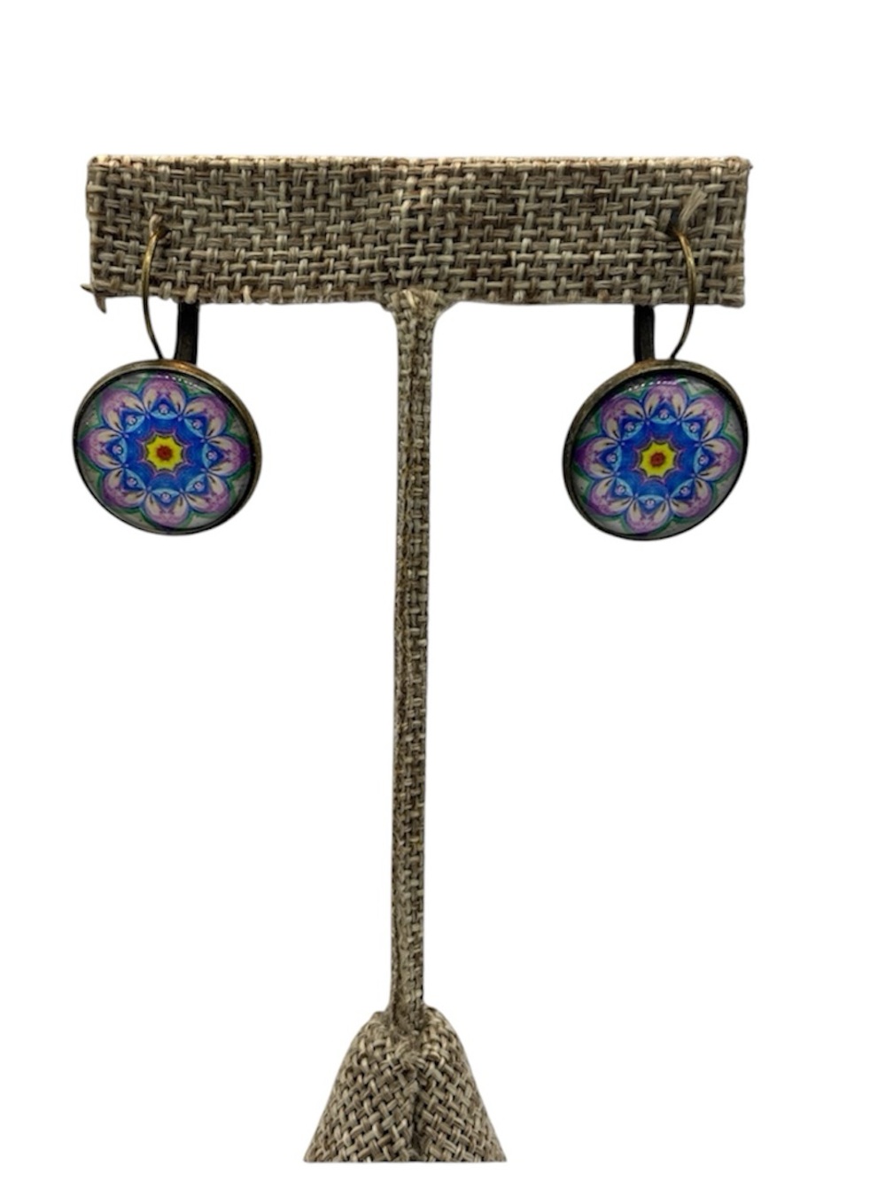 Psychedelic Starburst Lever back Earrings